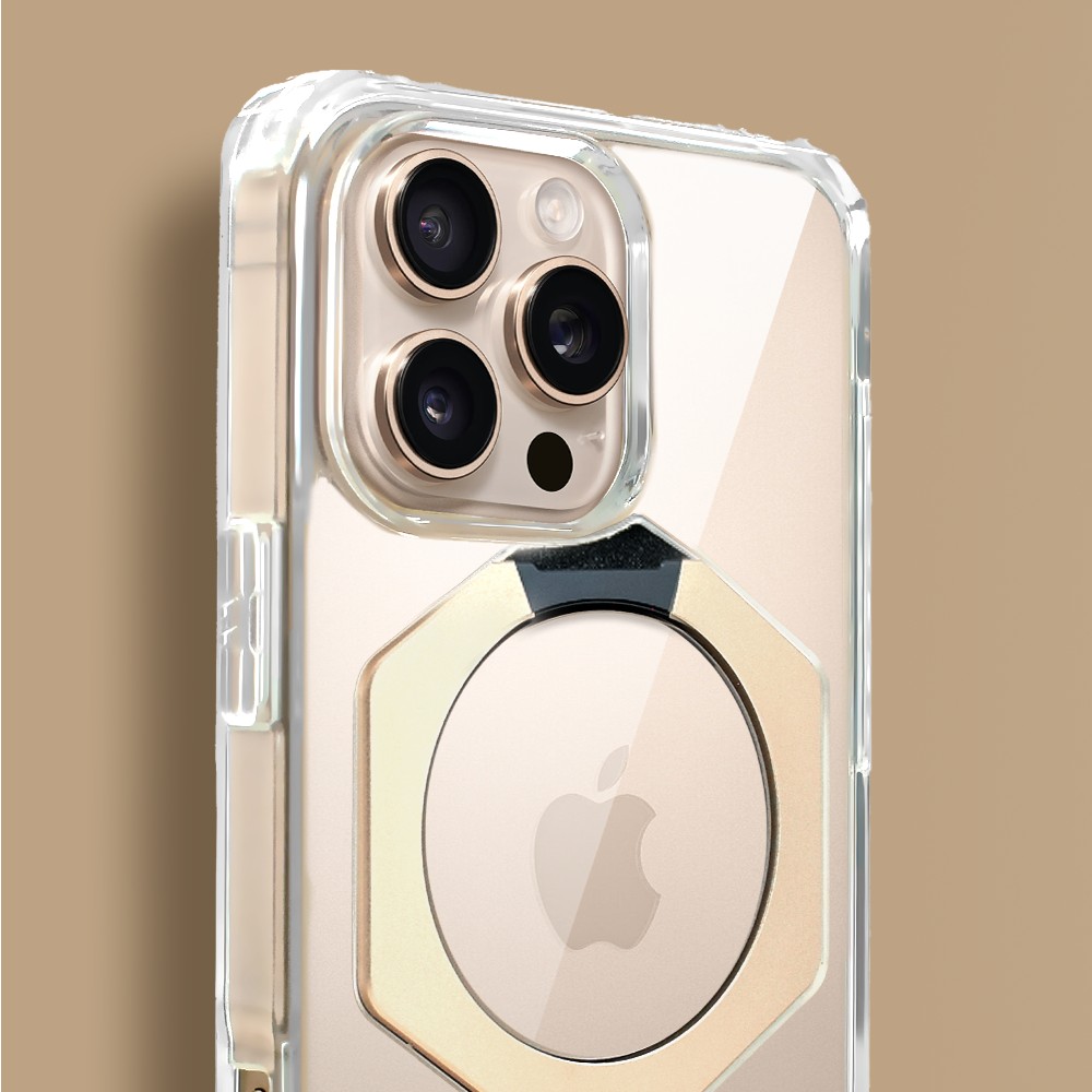 Etui do iPhone 16 Pro HexArmor Skin Stand, twarde z podstawką, tytan pustynny