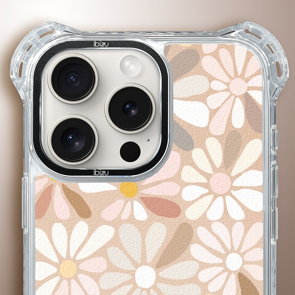 Etui do iPhone 16 Pro Max, Ibizu DropGuard Ultra z MagSafe, Boho, Kwiaty vintage