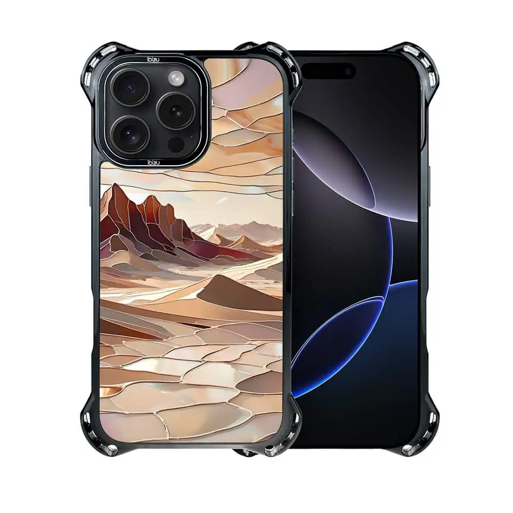 Etui do iPhone 16 Pro, Ibizu DropGuard Ultra z MagSafe, Barwy Szkła, Pustynny spokój