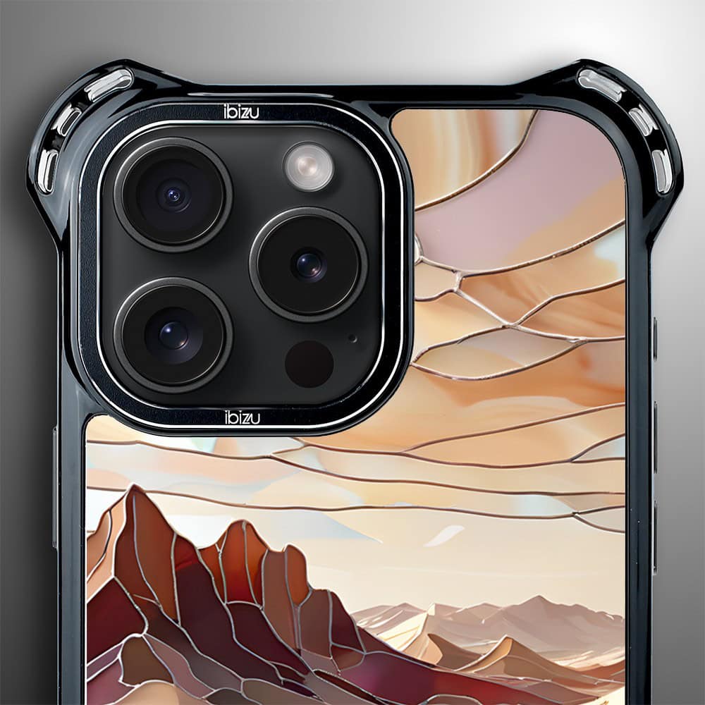 Etui do iPhone 16 Pro, Ibizu DropGuard Ultra z MagSafe, Barwy Szkła, Pustynny spokój