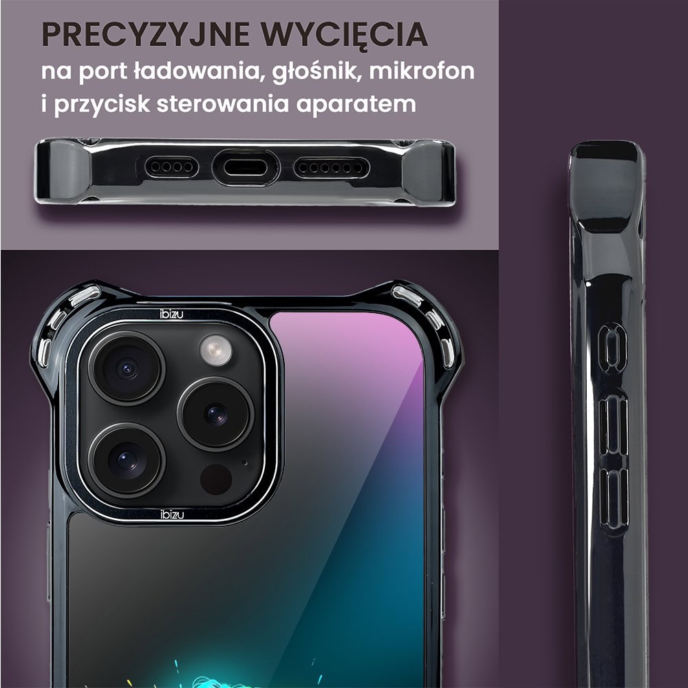 Etui do iPhone 16 Pro, Ibizu DropGuard Ultra z MagSafe, #ElectroMove, Wibracja fitness