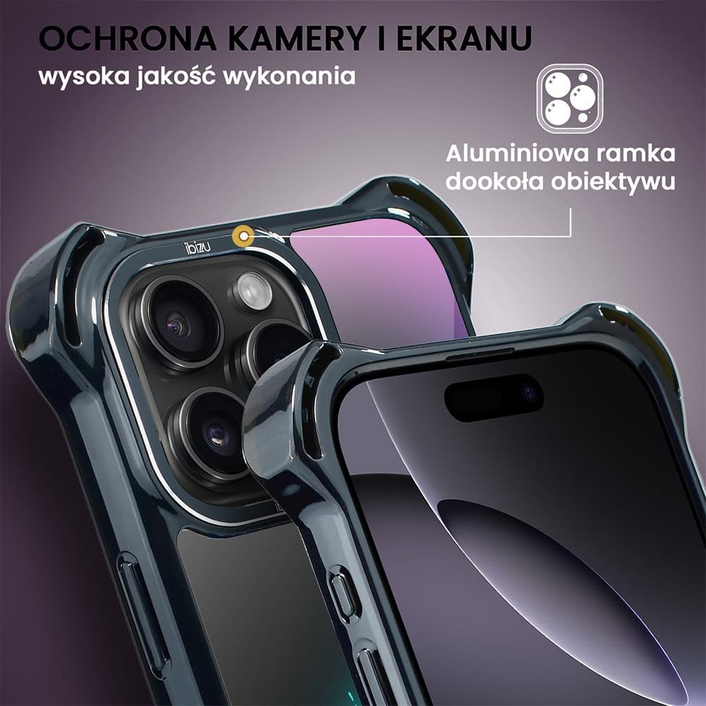 Etui do iPhone 16 Pro, Ibizu DropGuard Ultra z MagSafe, #ElectroMove, Wibracja fitness