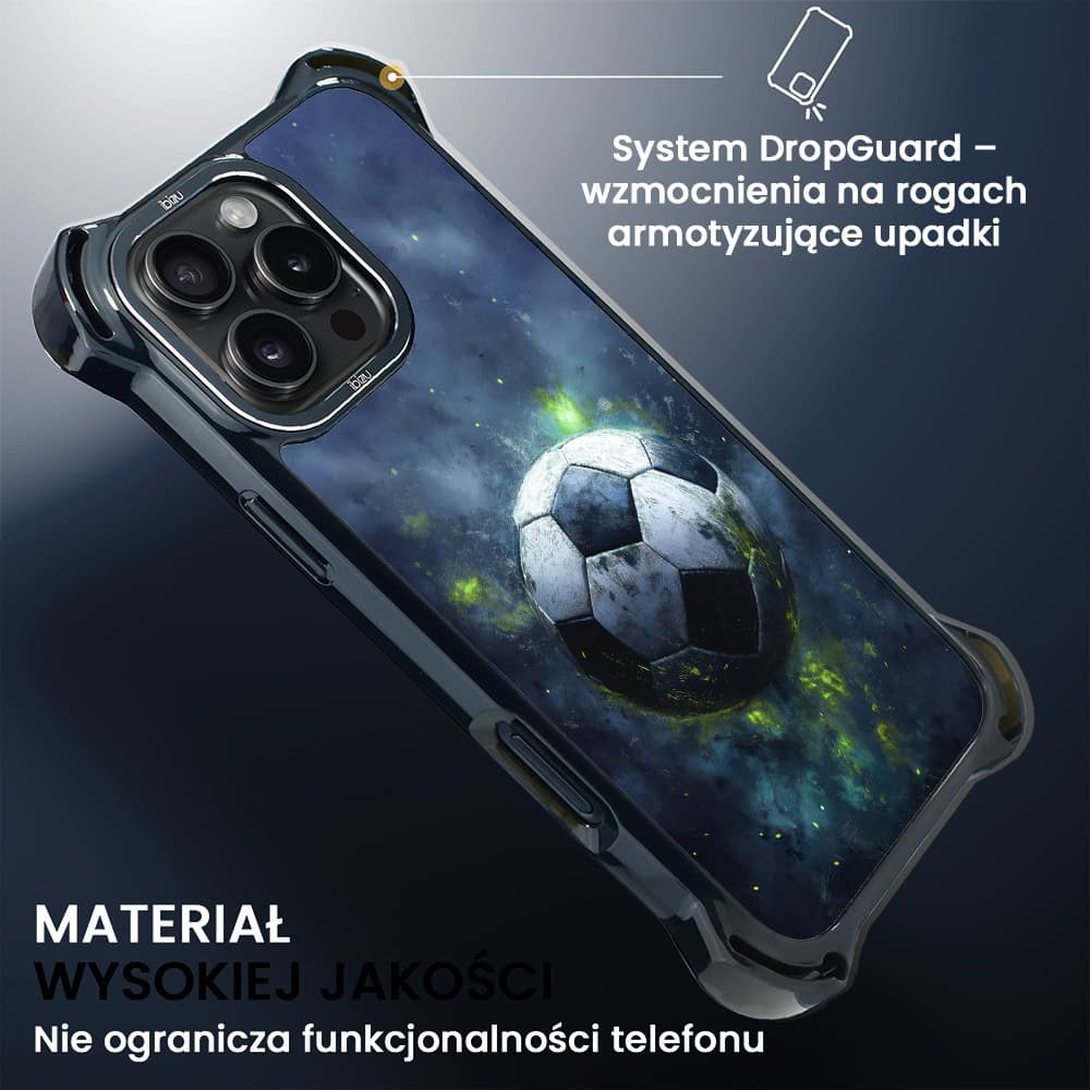 Etui do iPhone 16 Pro, Ibizu DropGuard Ultra z MagSafe, #Move, Piłka nożna