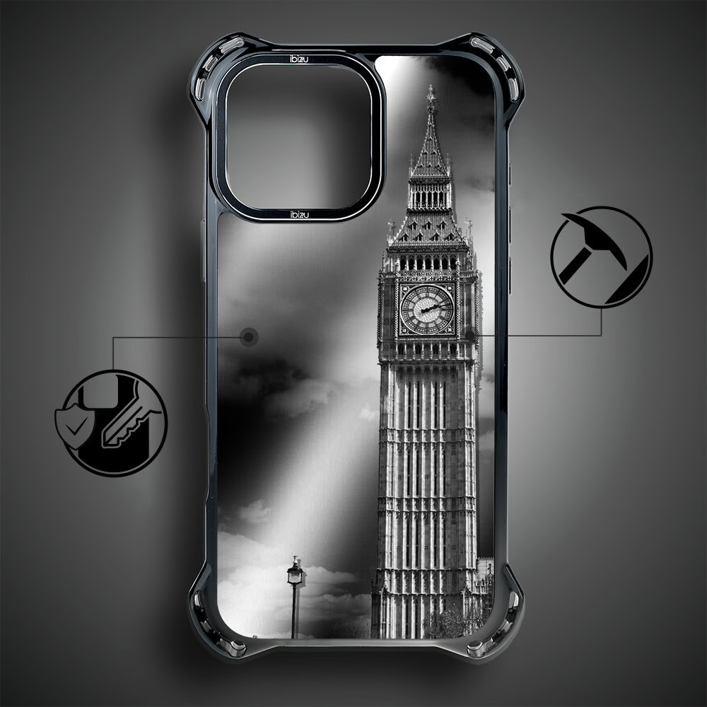 Etui do iPhone 16 Pro Max, Ibizu DropGuard Ultra z MagSafe, Noir City, Big Ben