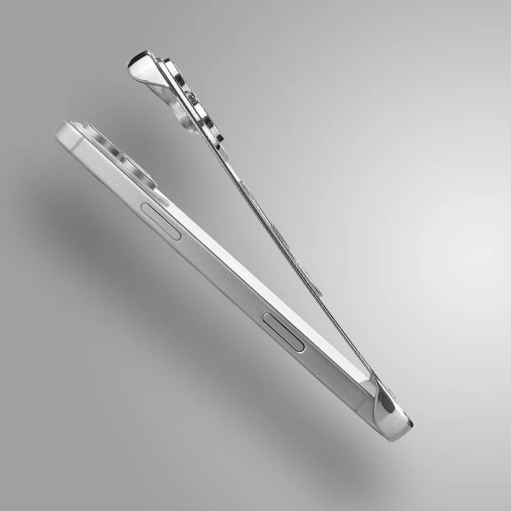 Etui do iPhone 16 Pro MagSafe Luxury Protect Lite przeźroczyste, hybrydowa ochrona kamery, tytanowe