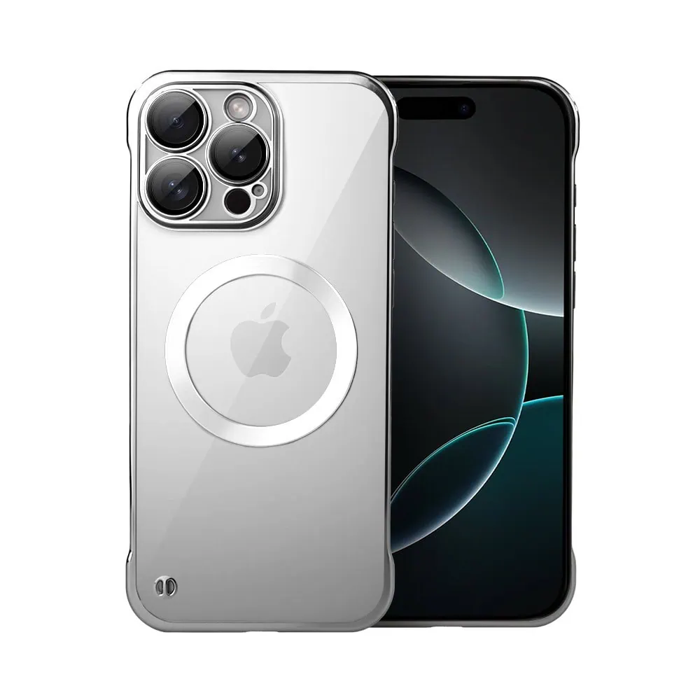 Etui do iPhone 16 Pro MagSafe Luxury Protect Lite przeźroczyste, hybrydowa ochrona kamery, tytanowe