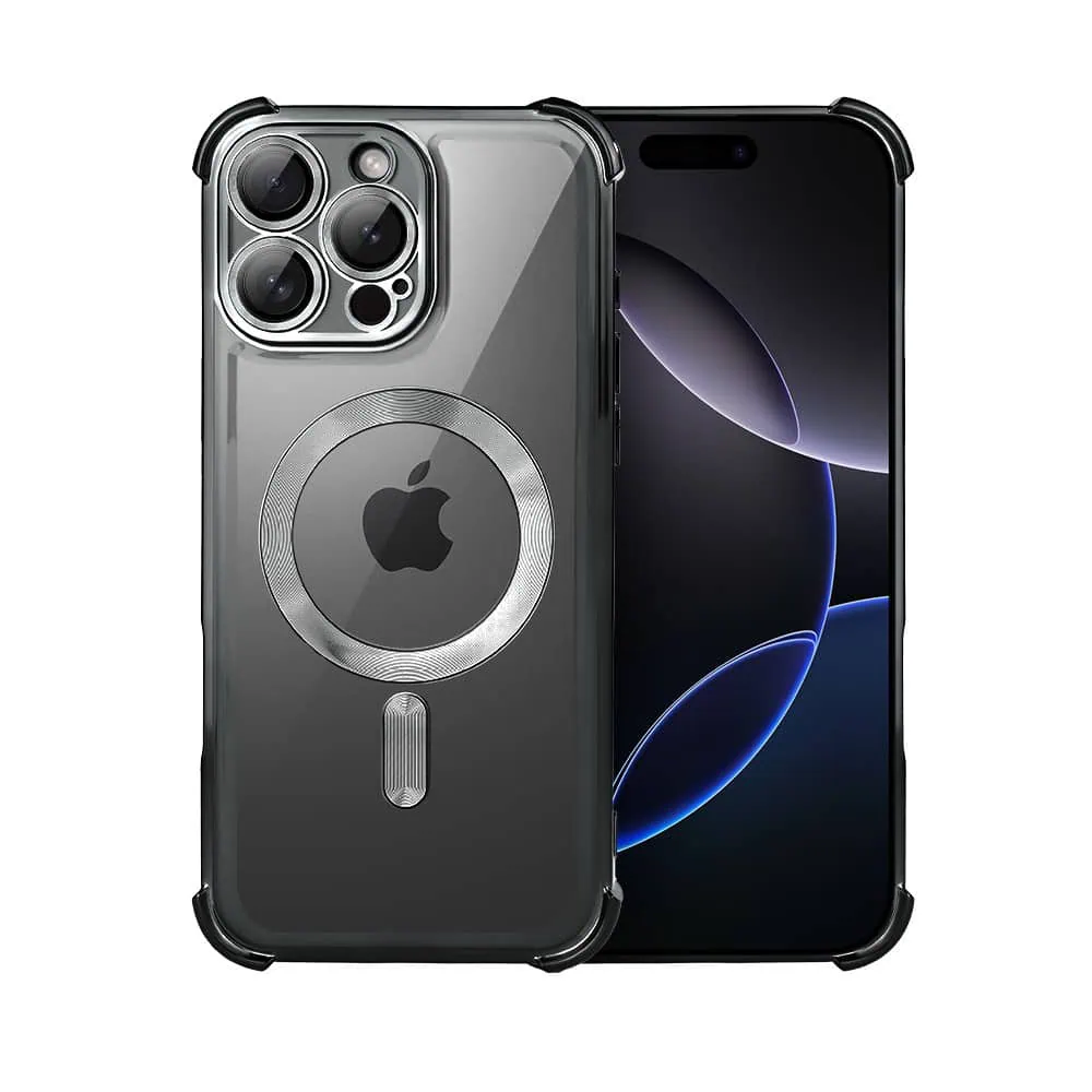 Etui do iPhone 16 Pro MagSafe Luxury Anti-Shock Lens Protect, czarne