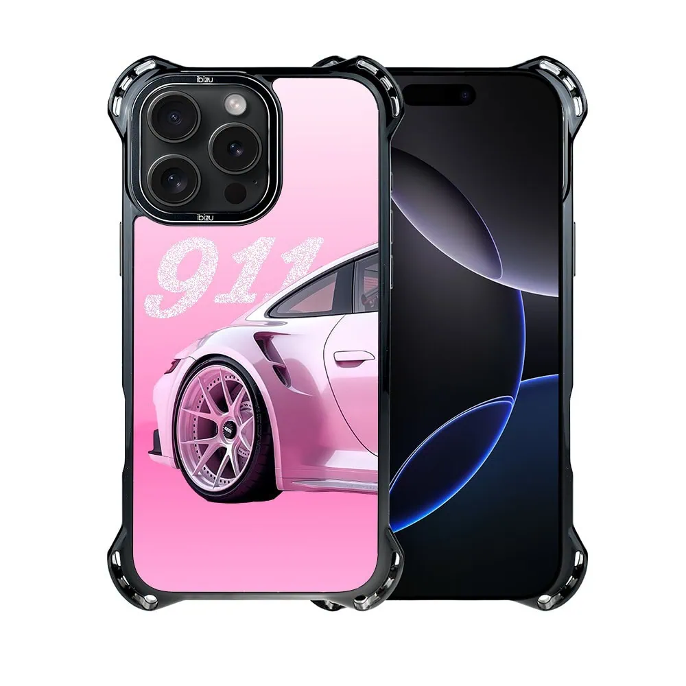 Etui do iPhone 16 Pro Max, Ibizu DropGuard Ultra z MagSafe, TechDrive, 911 różowe