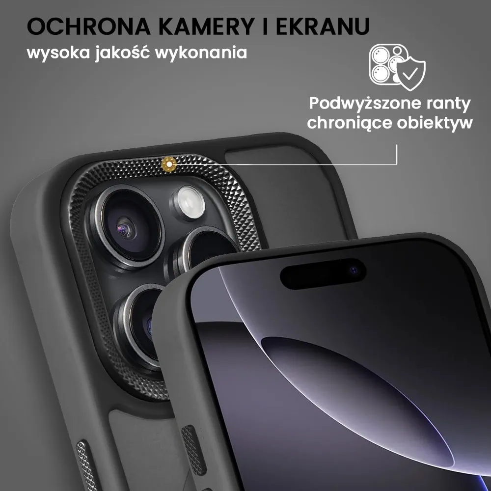 Etui do iPhone 16 Pro Max Color Flush Frame z MagSafe, czarne