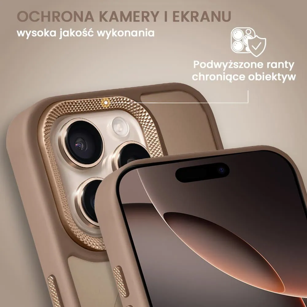 Etui do iPhone 16 Pro Color Flush Frame z MagSafe, pustynny brąz (OUTLET)