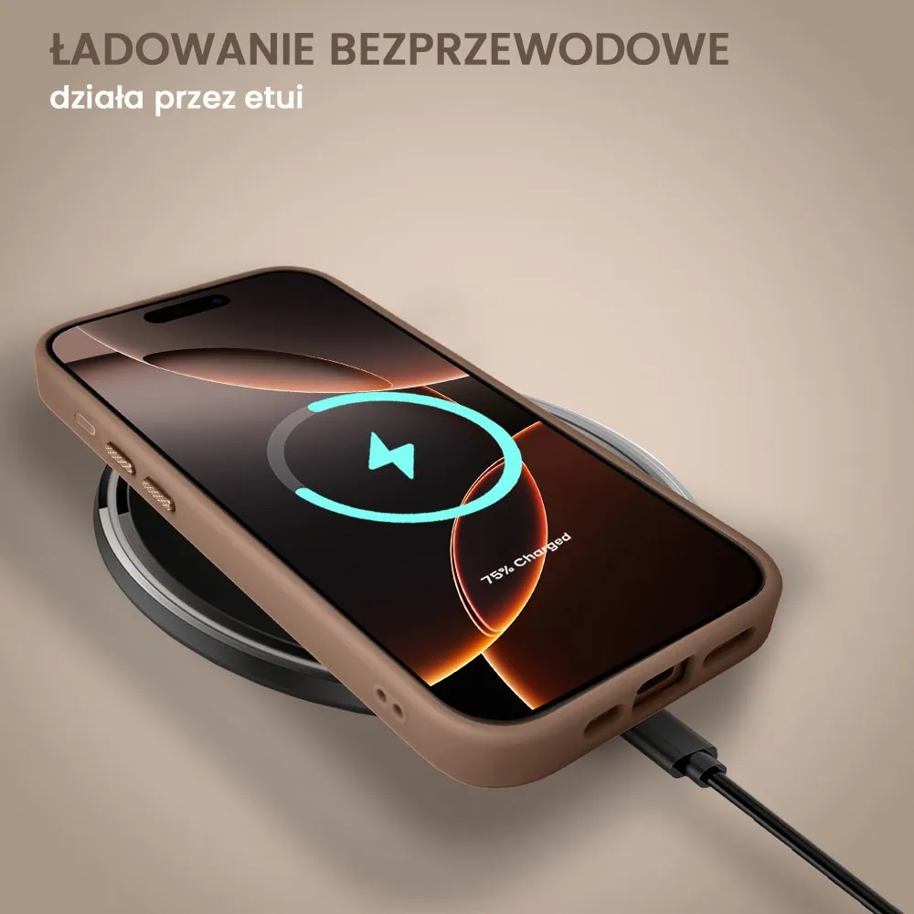 Etui do iPhone 16 Pro Color Flush Frame z MagSafe, pustynny brąz (OUTLET)