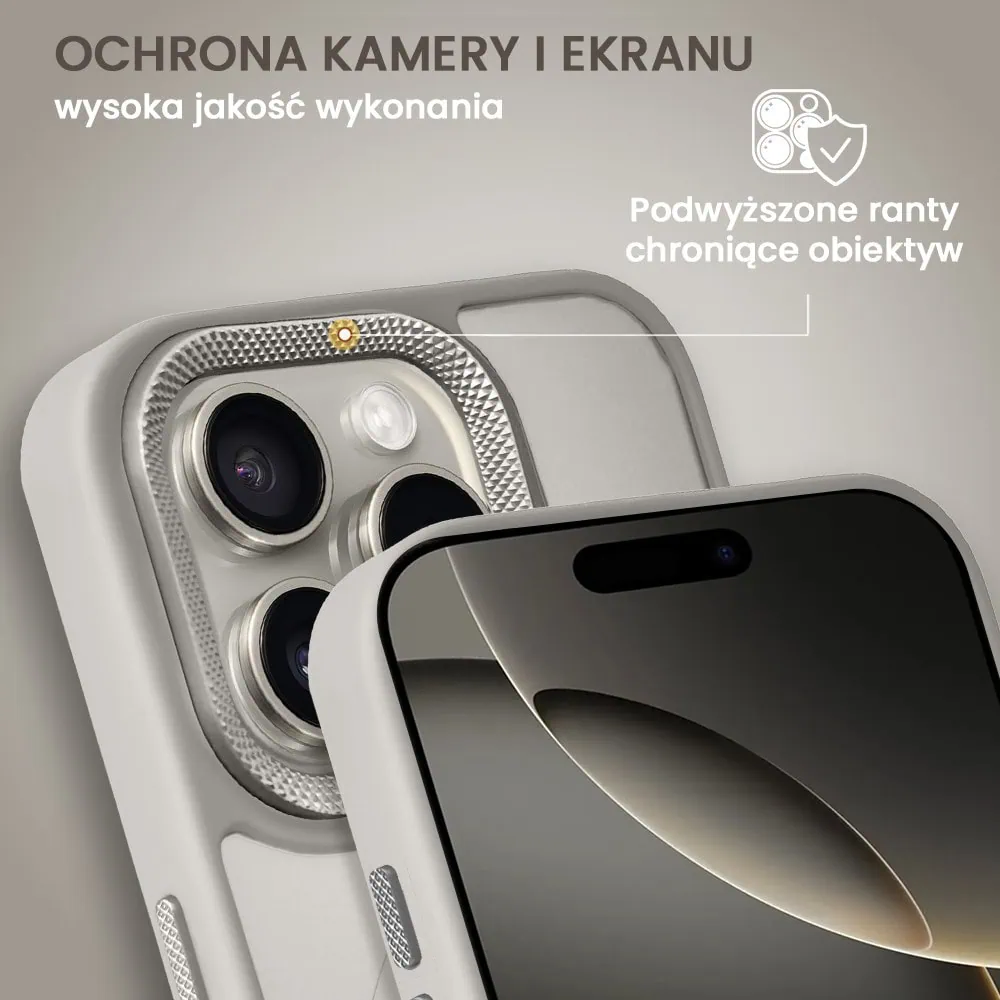 Etui do iPhone 16 Pro Max Color Flush Frame z MagSafe, tytanowe (OUTLET)