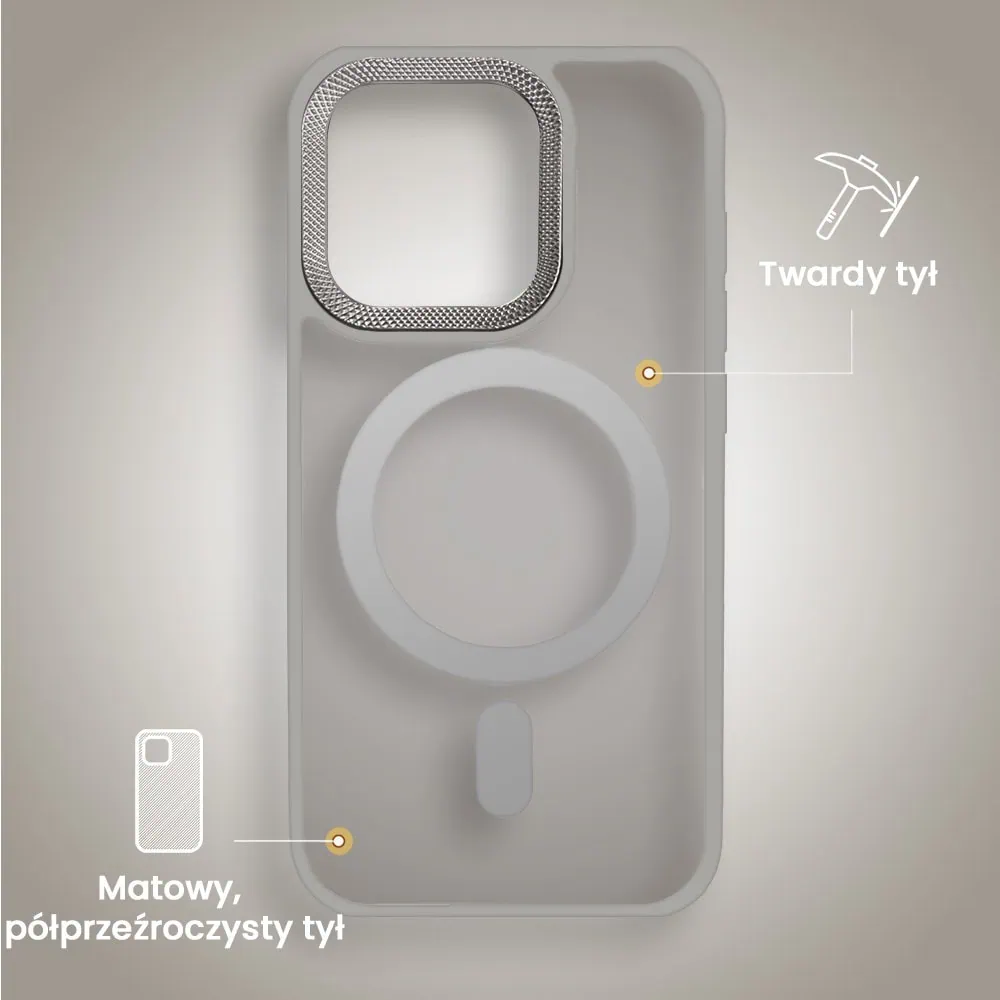 Etui do iPhone 16 Pro Max Color Flush Frame z MagSafe, tytanowe (OUTLET)