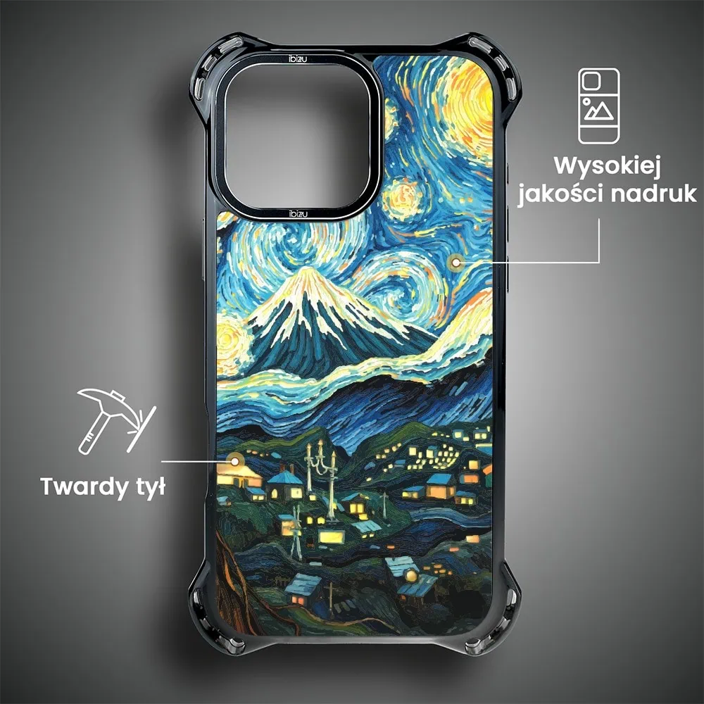 Etui do iPhone 16 Pro, Ibizu DropGuard Ultra z MagSafe, Van Gogh, gwieździsta noc
