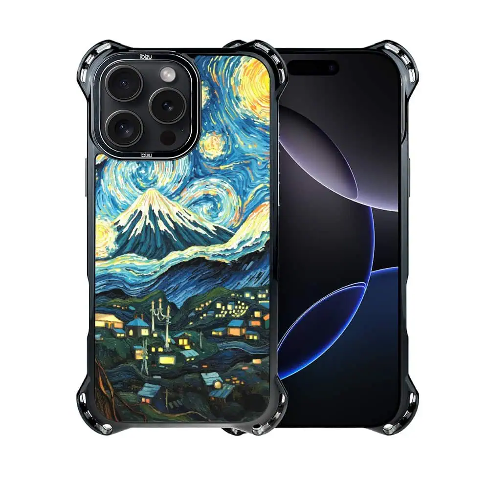 Etui do iPhone 16 Pro, Ibizu DropGuard Ultra z MagSafe, Van Gogh, gwieździsta noc