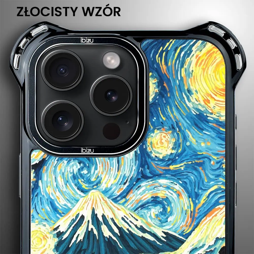 Etui do iPhone 16 Pro, Ibizu DropGuard Ultra z MagSafe, Van Gogh, gwieździsta noc