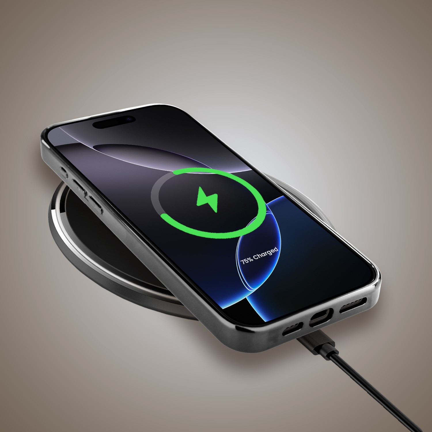 Etui do iPhone 16 Pro Max, Elite Glass z MagSafe, szklany tył, Zwierzęta, Taniec jaskółek, czarne