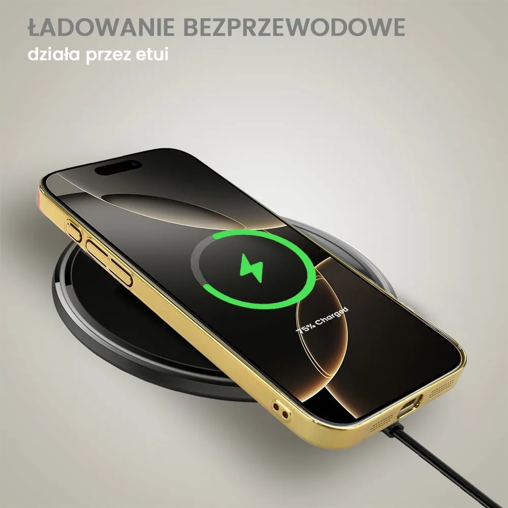 Etui do iPhone 16 Pro Max Elite MagSafe Leather, cienkie, złote