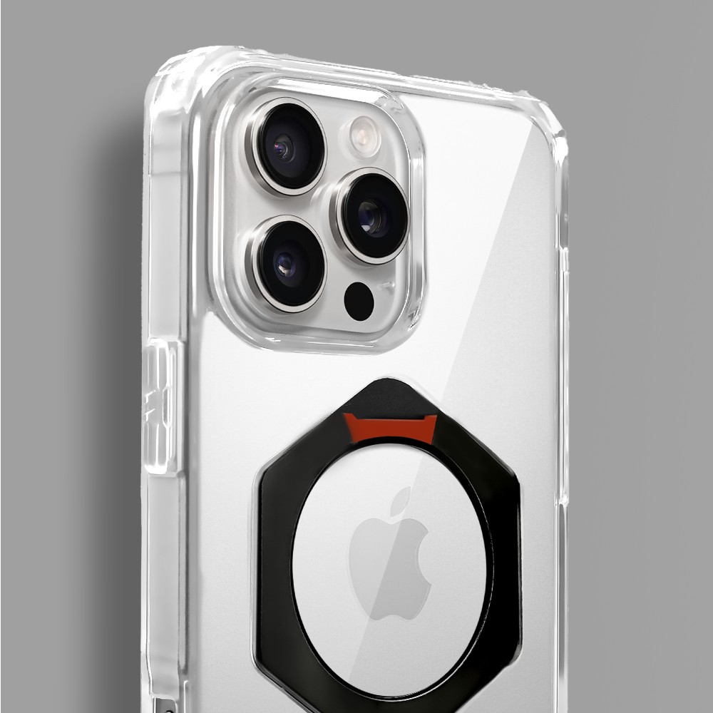 Etui do iPhone 16 Pro Max HexArmor Skin Stand, twarde z podstawką, czarne