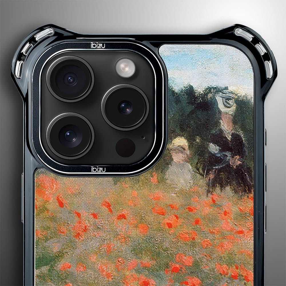 Etui do iPhone 16 Pro Max, Ibizu DropGuard Ultra z MagSafe, Claude Monet, pole maków