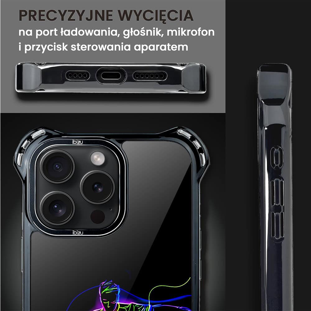 Etui do iPhone 16 Pro, Ibizu DropGuard Ultra z MagSafe, #ElectroMove, Moc football’u