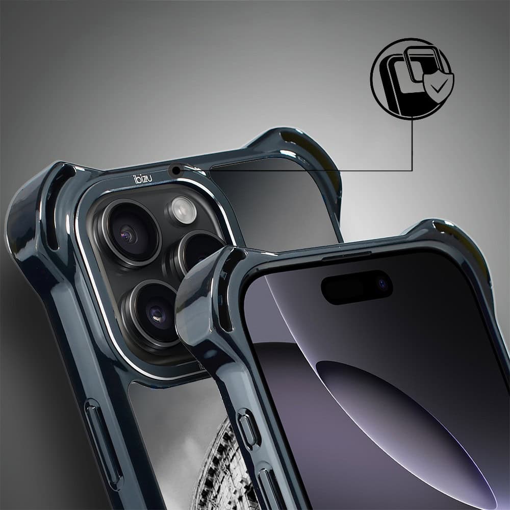 Etui do iPhone 16 Pro, Ibizu DropGuard Ultra z MagSafe, Noir City, Koloseum