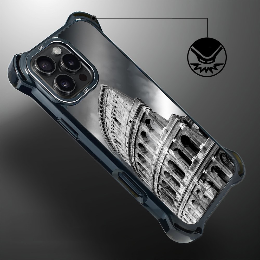 Etui do iPhone 16 Pro, Ibizu DropGuard Ultra z MagSafe, Noir City, Koloseum