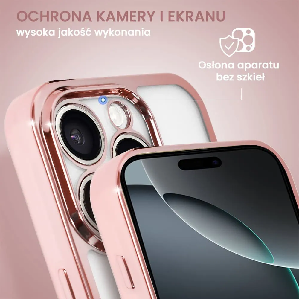 Etui do iPhone 16 Pro Max Magsafe Slim Crossbody, jak torebka, różowe (OUTLET)