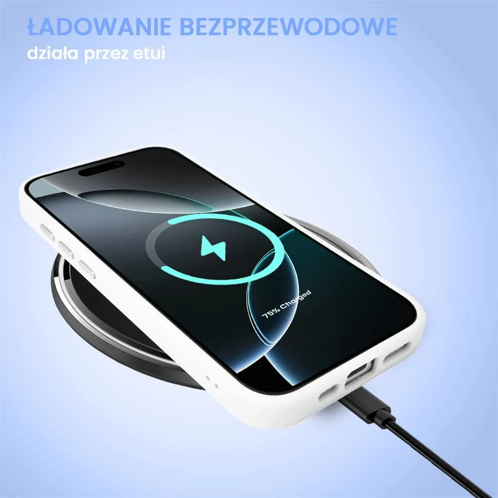 Etui do iPhone 16 Pro Color Flush z Magsafe, z osłoną aparatu, białe (OUTLET)