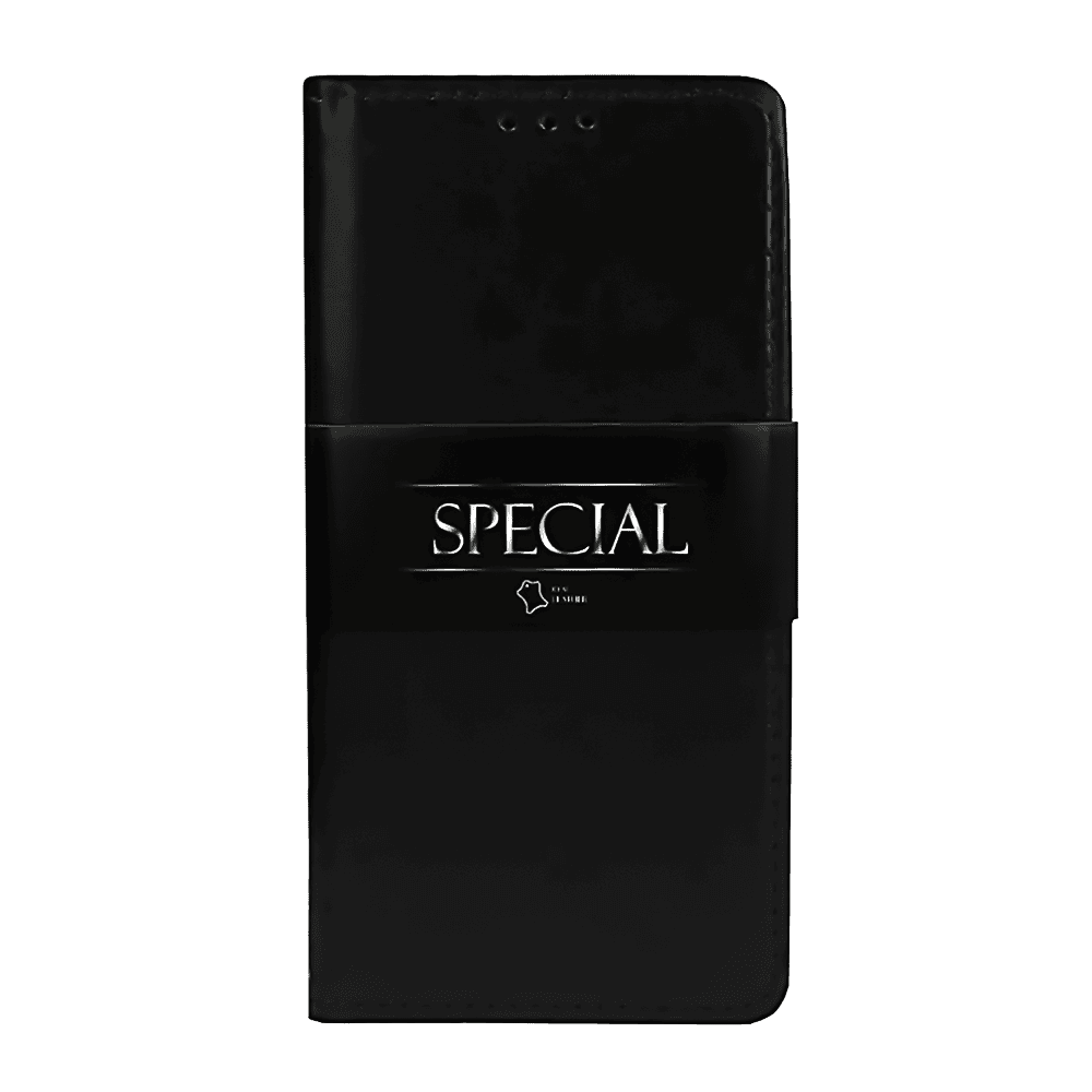 Etui do iPhone 16 Pro zamykane, eleganckie skórzane, czarne