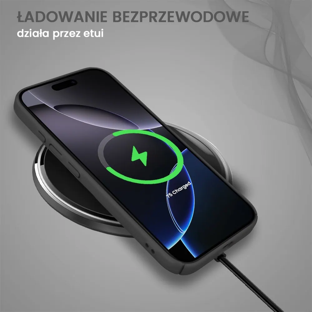 Etui do iPhone 16 Pro Skin Matt satynowe ultra cienkie, czarne