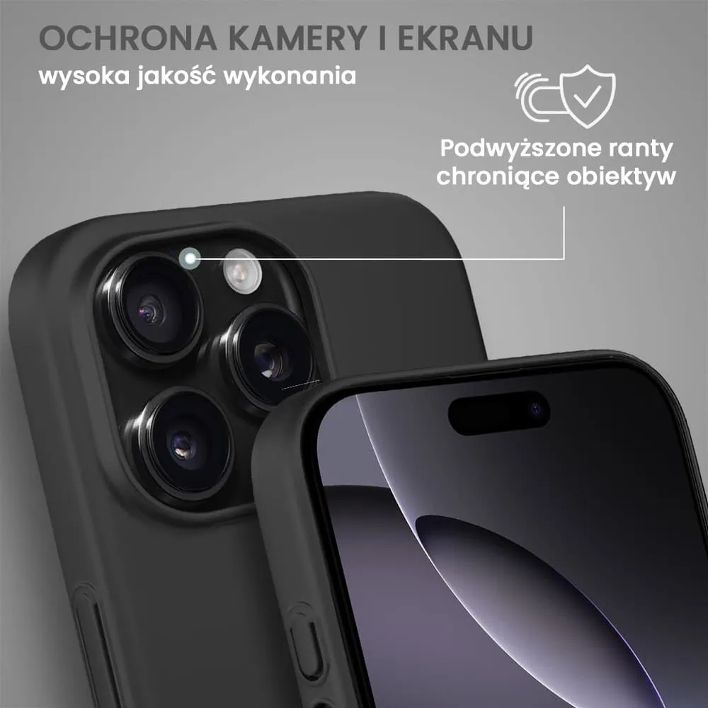 Etui do iPhone 16 Pro Skin Matt satynowe ultra cienkie, czarne