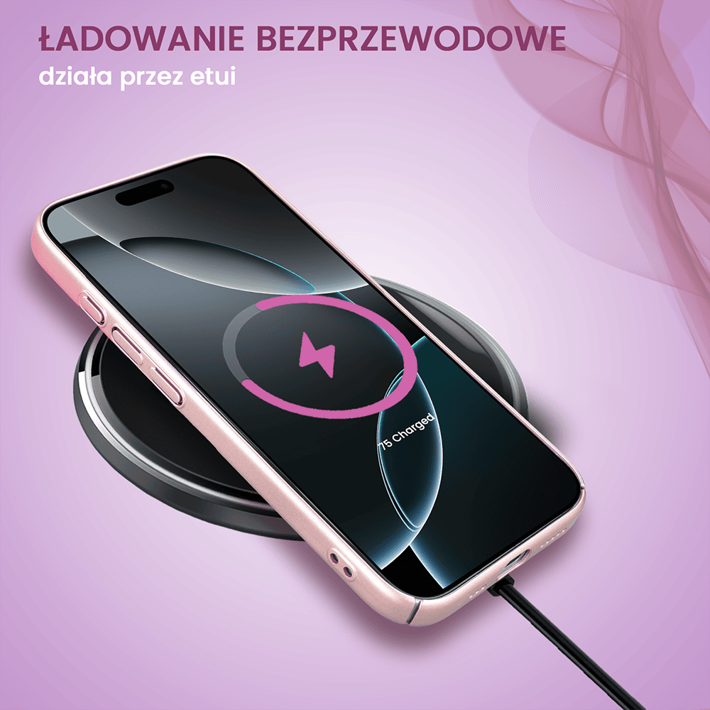 Etui do iPhone 16 Pro Max Skin Matt satynowe ultra cienkie, różowe