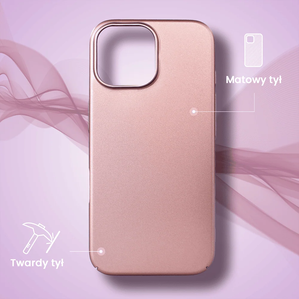 Etui do iPhone 16 Pro Max Skin Matt satynowe ultra cienkie, różowe