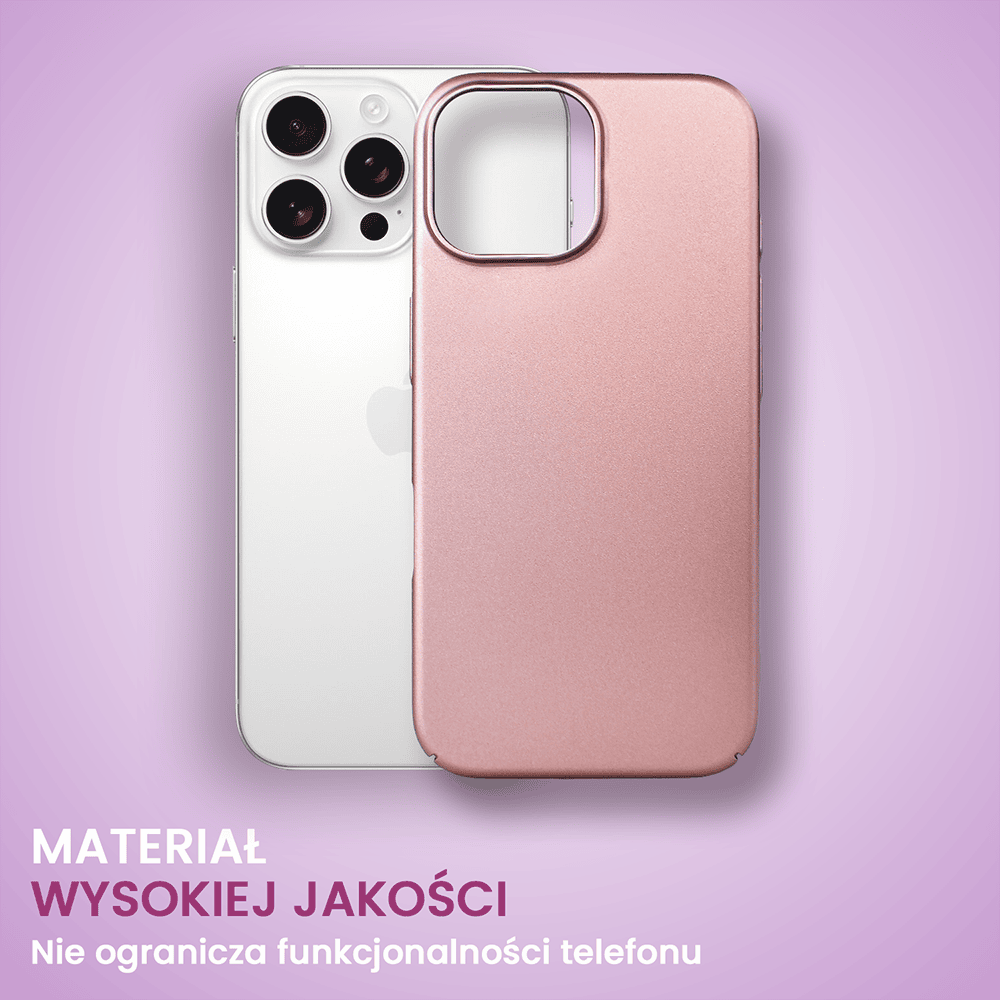 Etui do iPhone 16 Pro Max Skin Matt satynowe ultra cienkie, różowe