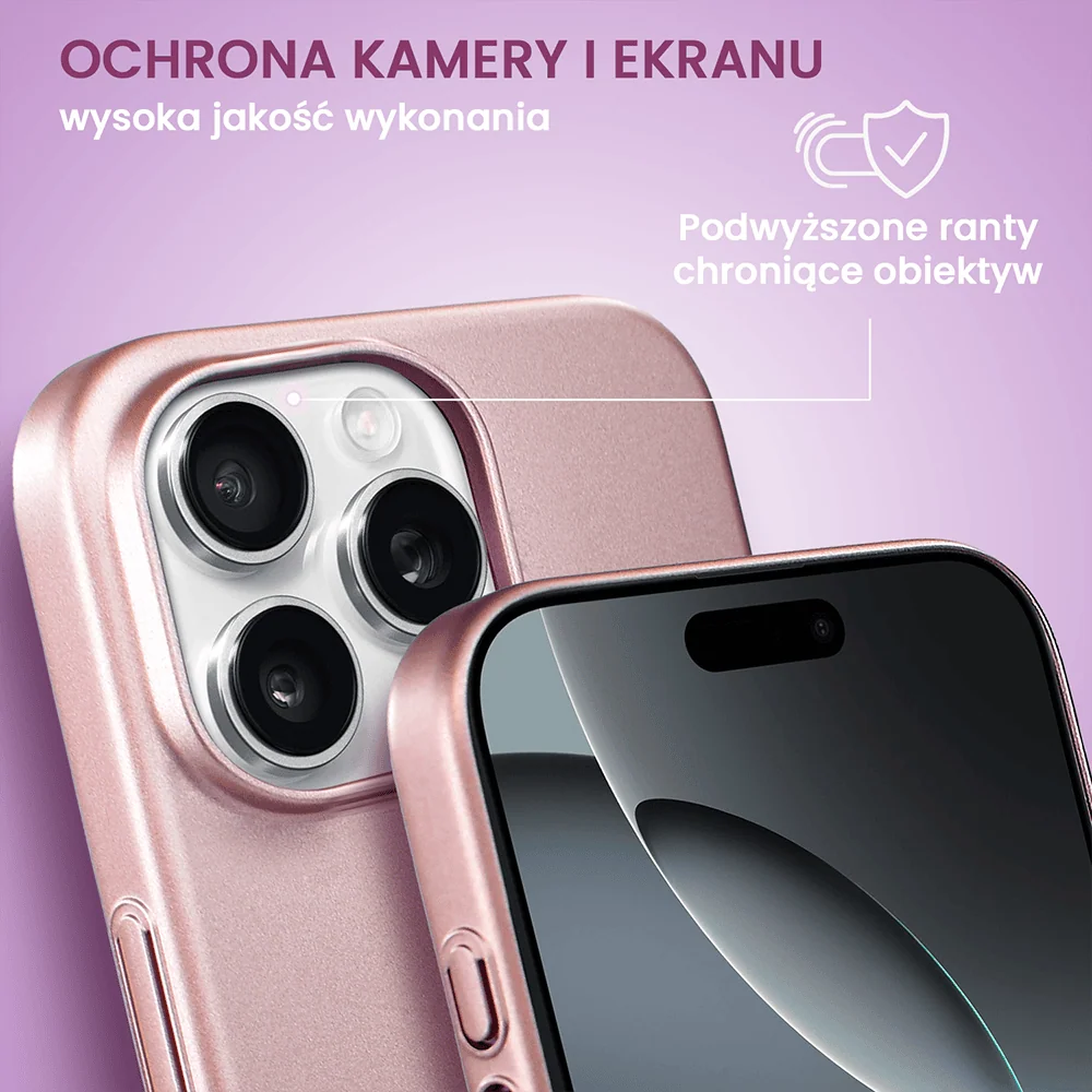 Etui do iPhone 16 Pro Max Skin Matt satynowe ultra cienkie, różowe