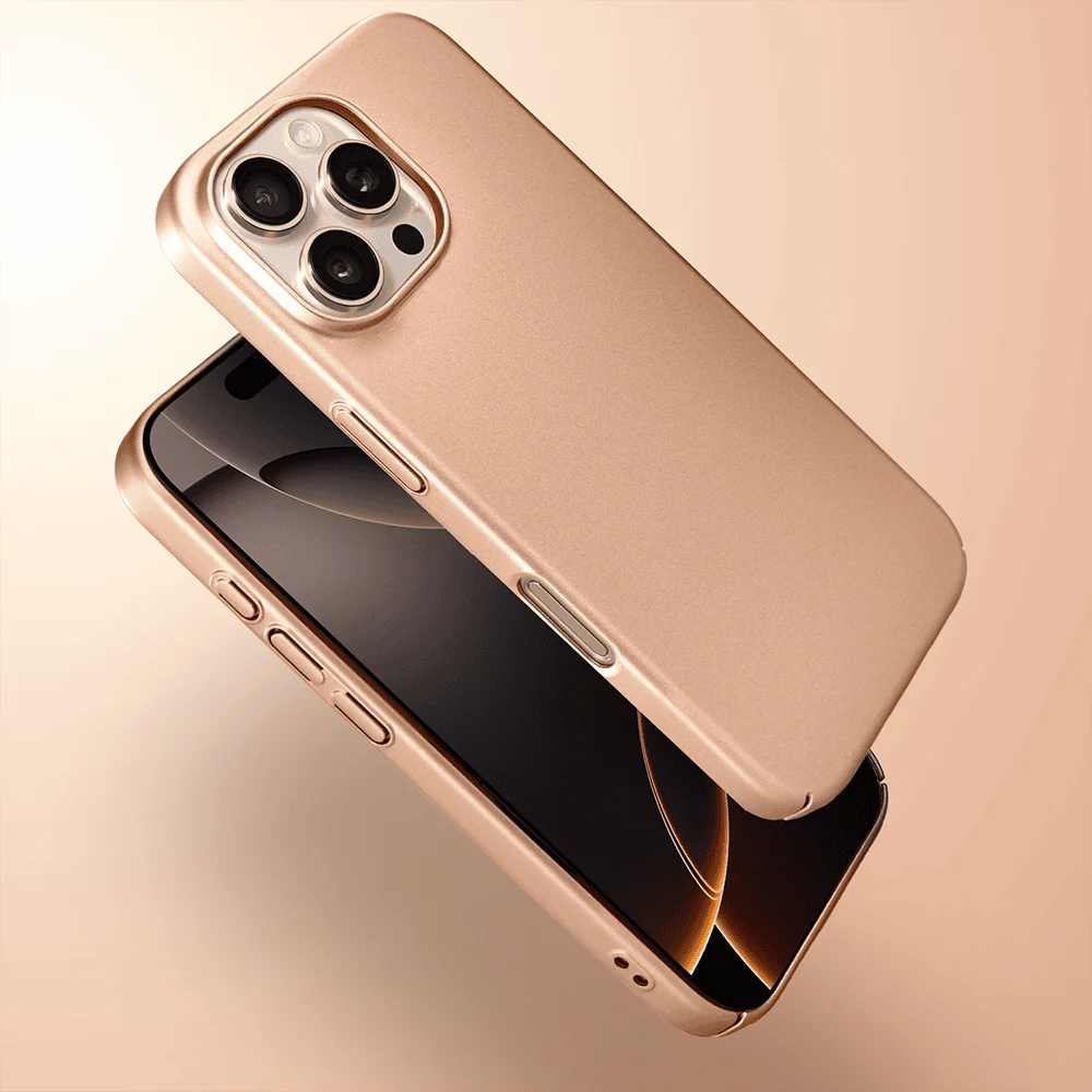 Etui do iPhone 16 Pro Skin Matt satynowe ultra cienkie, złote