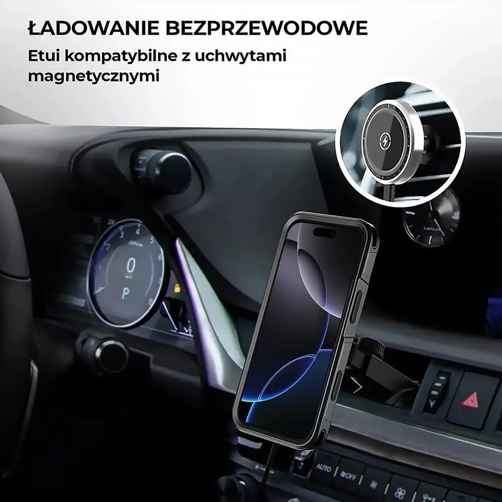 Etui do iPhone 16 Pro Smart Armor Pancerne z MagSafe, czarne