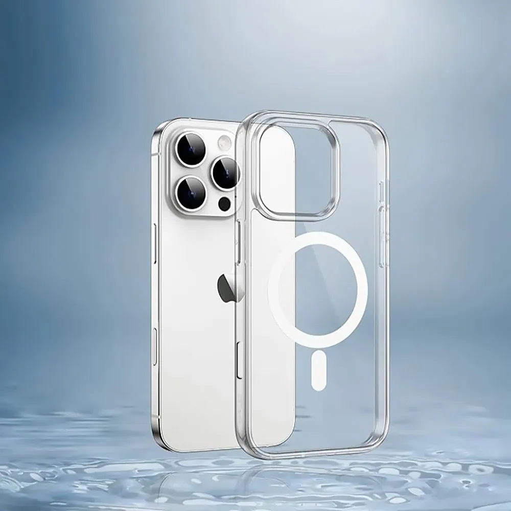 Etui do iPhone 16 Pro Clear Case, twardy tył z MagSafe, przeźroczyste