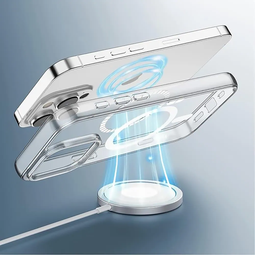 Etui do iPhone 16 Pro Clear Case, twardy tył z MagSafe, przeźroczyste