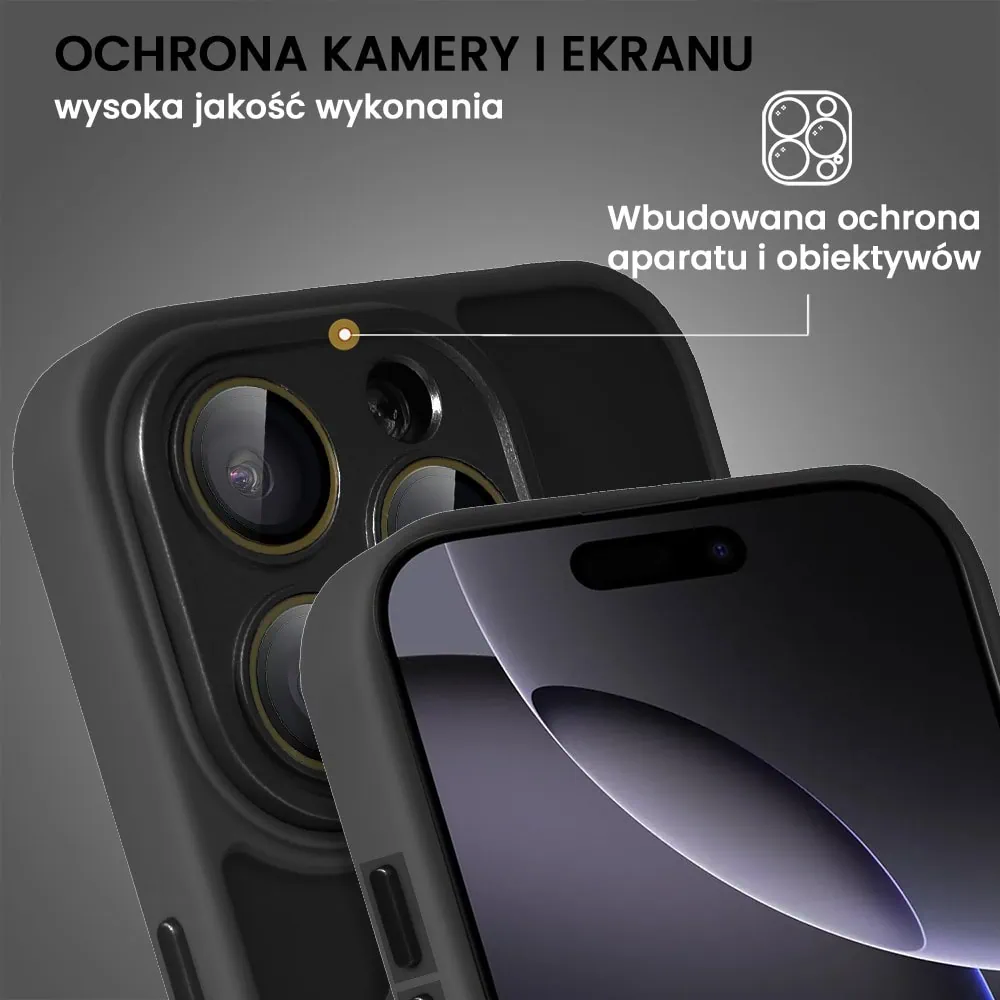 Etui do iPhone 16 Pro Color Flush z Magsafe, z osłoną aparatu, czarne