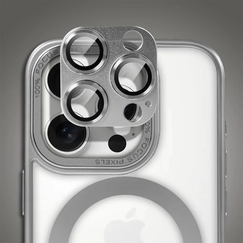 Etui do iPhone 16 Pro cienkie, elastyczne, wzmocniona ramka, Titanium Finish, srebrne