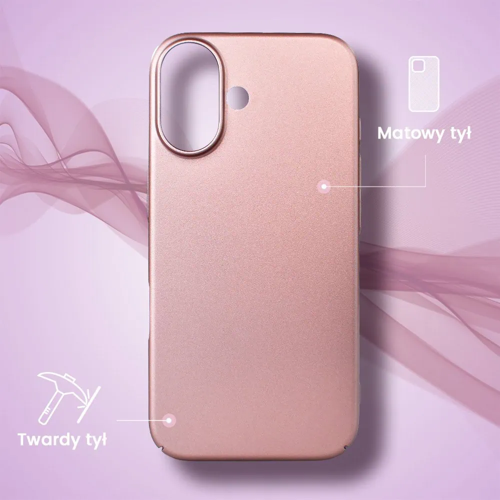 Etui do iPhone 16 Plus Skin Matt satynowe ultra cienkie, różowe (OUTLET)