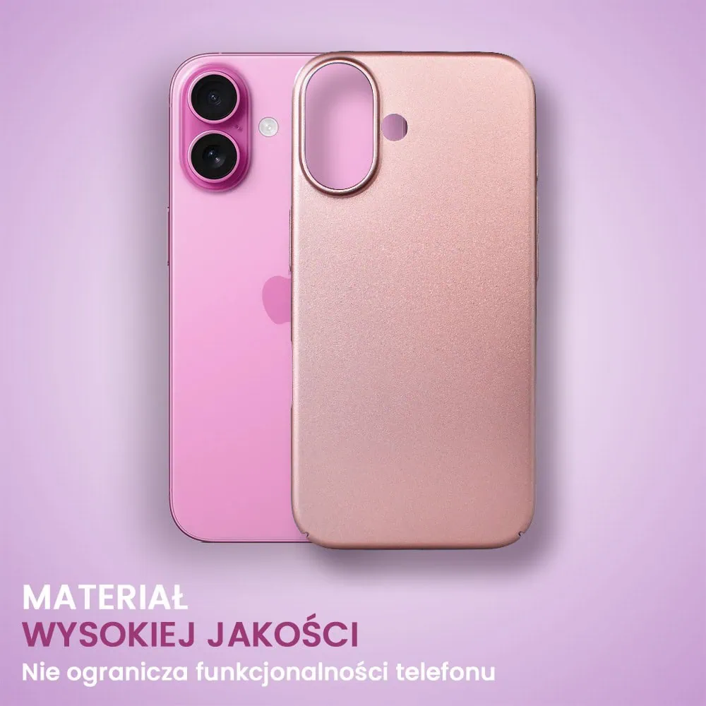 Etui do iPhone 16 Plus Skin Matt satynowe ultra cienkie, różowe (OUTLET)