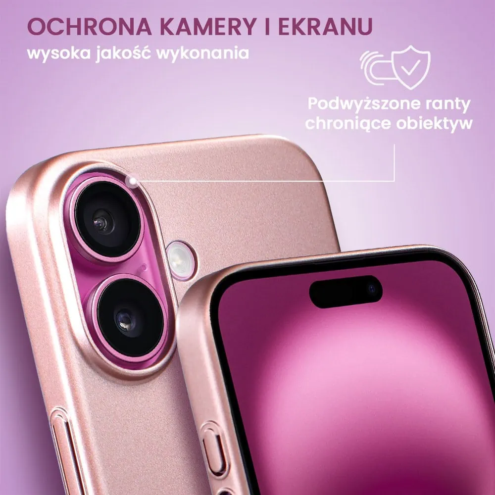 Etui do iPhone 16 Plus Skin Matt satynowe ultra cienkie, różowe (OUTLET)