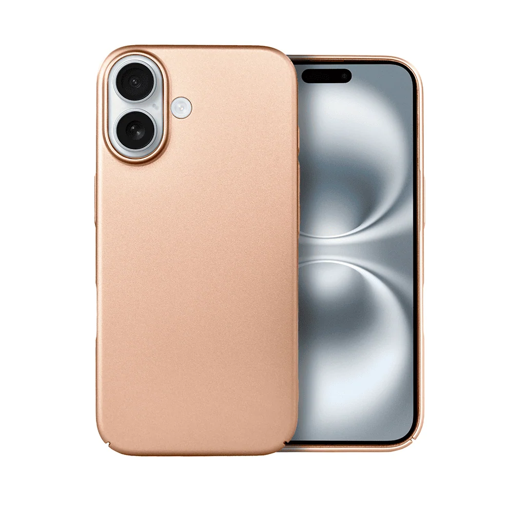 Etui do iPhone 16 Skin Matt satynowe ultra cienkie, złote