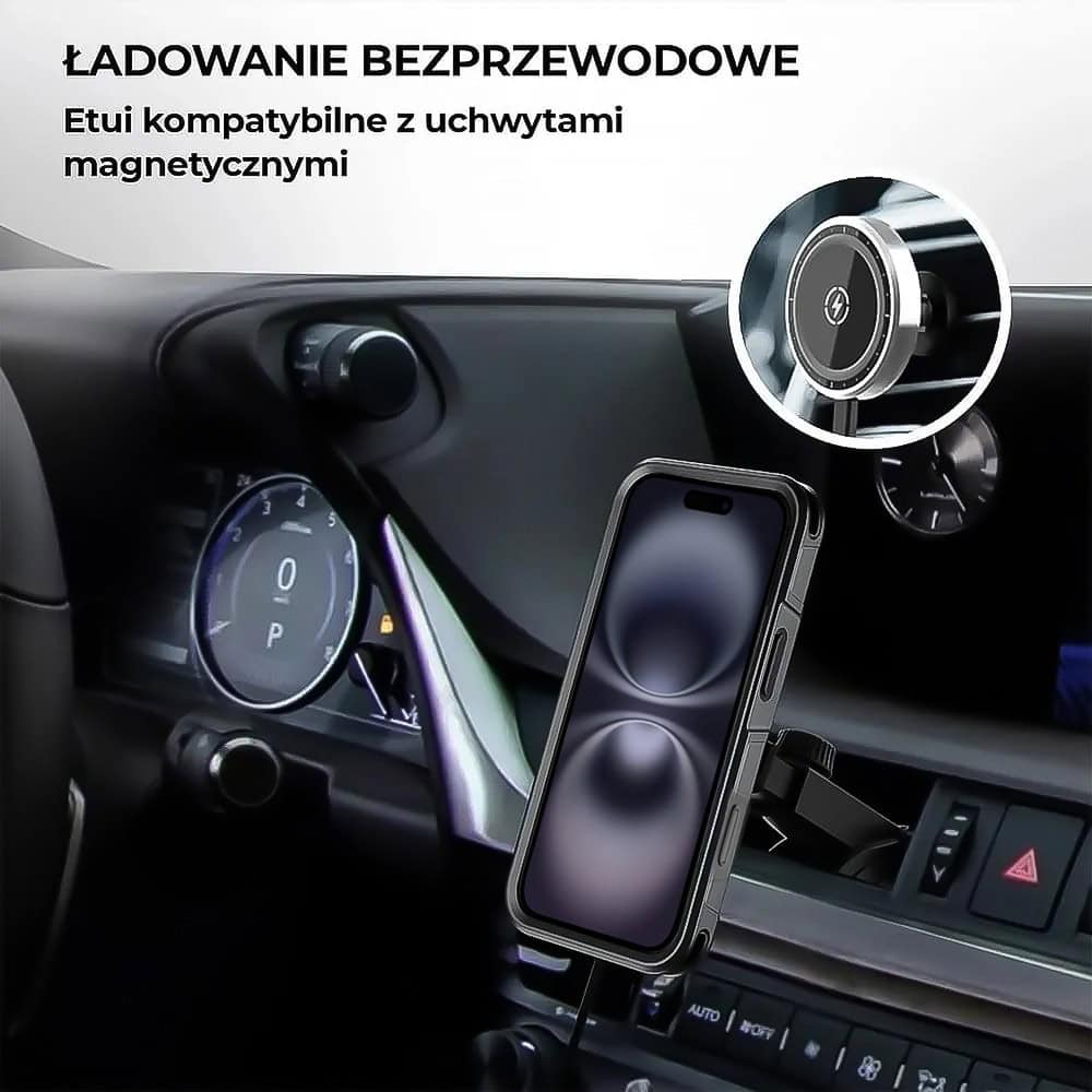 Etui do iPhone 16 Plus Smart Armor Pancerne z MagSafe, czarne