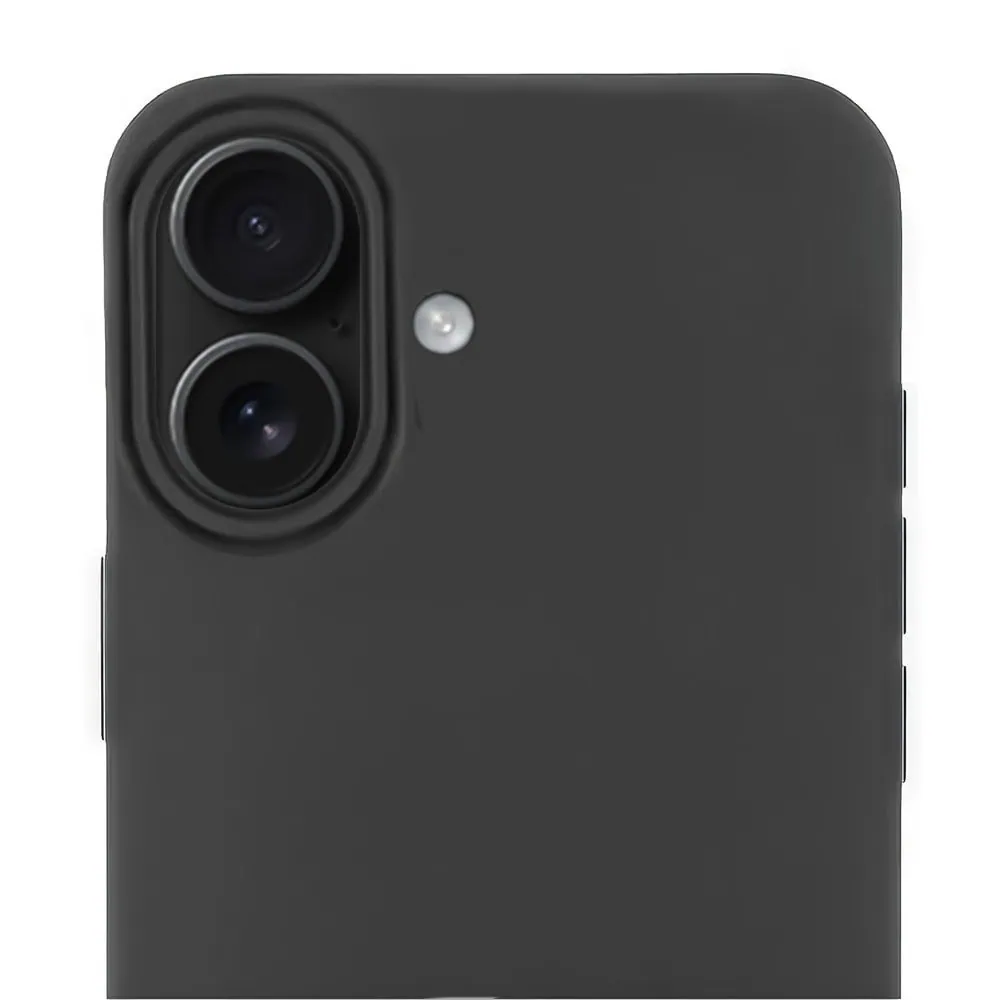 Etui do iPhone 16 Plus Soft Lux matowe z mikrofibrą, trójwarstwowa ochrona, czarne