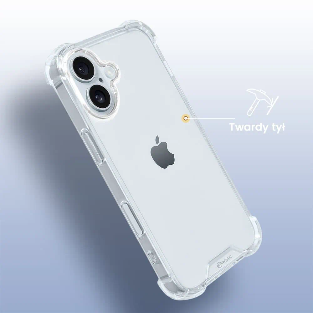 Etui do iPhone 16 Premium VIP certyfikowany case wzmocnione rogi, przeźroczyste