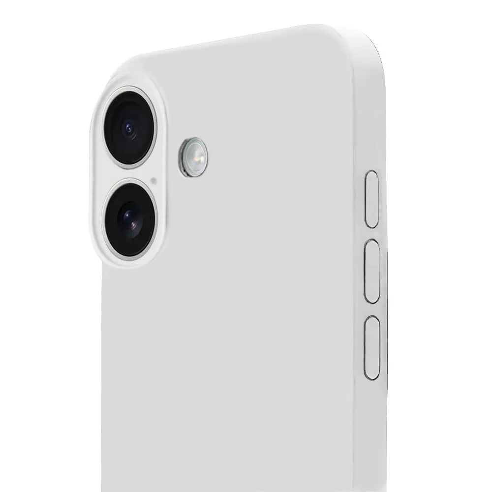 Etui do iPhone 16 silikonowe z mikrofibrą soft touch z osłoną na aparat, białe alabastrowe